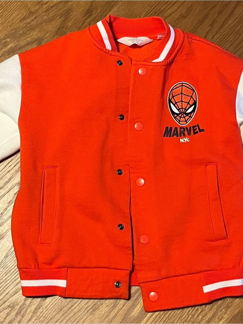 H&M Spider-Man Varsity Jacket